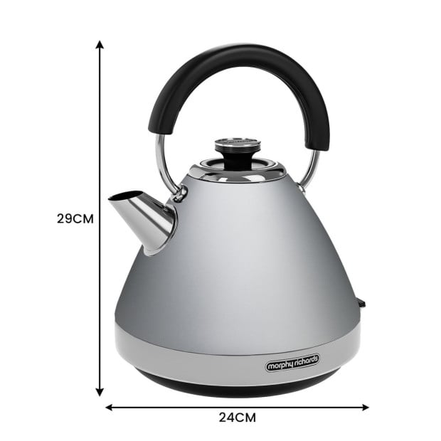 Morphy Richards 1.5L Venture Pyramid Kettle - Steel Grey Image 4