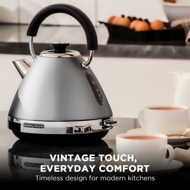 Morphy Richards 1.5L Venture Pyramid Kettle - Steel Grey Image 7