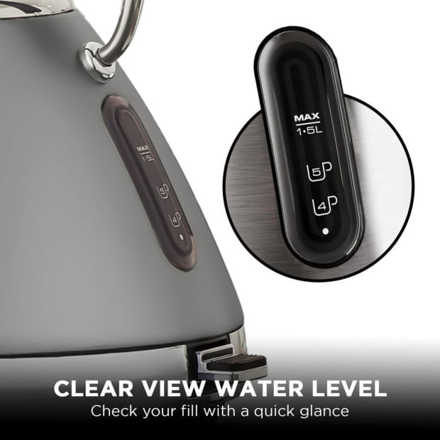 Morphy Richards 1.5L Venture Pyramid Kettle - Steel Grey Image 8