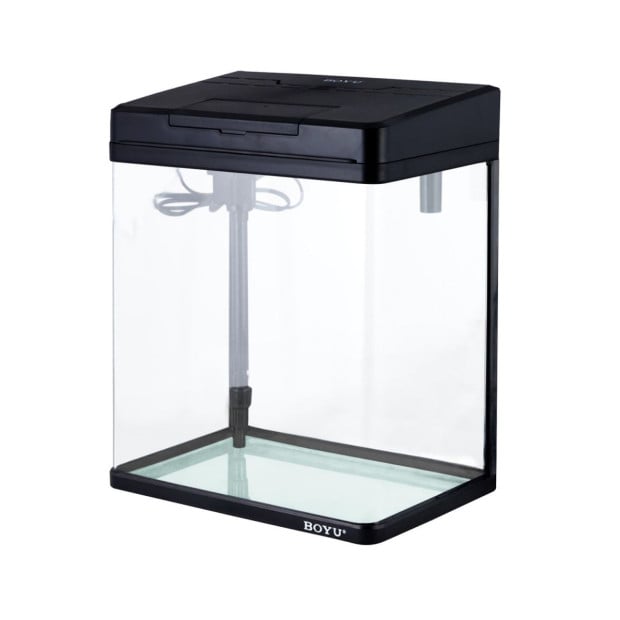 21L Complete Aquarium Kit With Bio Filter System LED Kit Curved Design Image 2