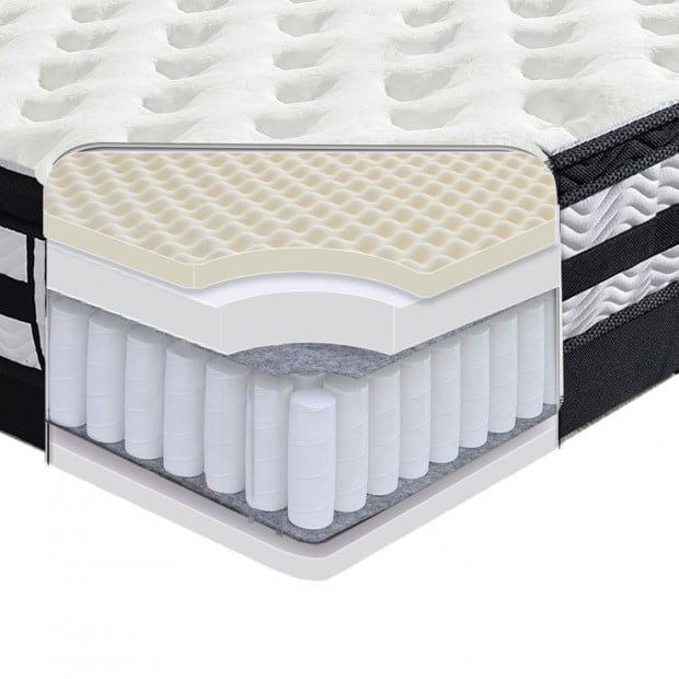 35cm Pocket Spring Foam Euro Top Mattress King Image 2