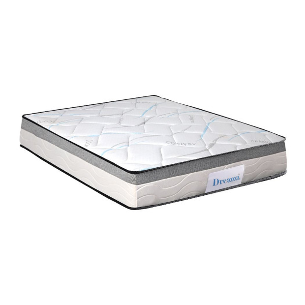 Mattress King Single Size Bed Pocket Spring Medium Firm - 25CM Image 2