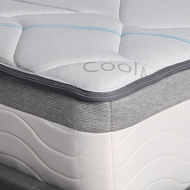 Mattress Queen Size Bed Top Pocket Spring Medium Firm - 25CM Image 5