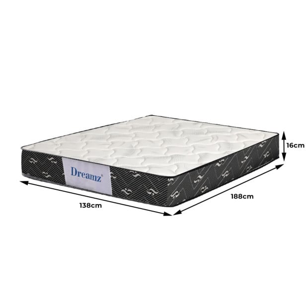 Bedding Mattress Double Size Bed Top Spring Foam Medium Soft 16CM Image 3