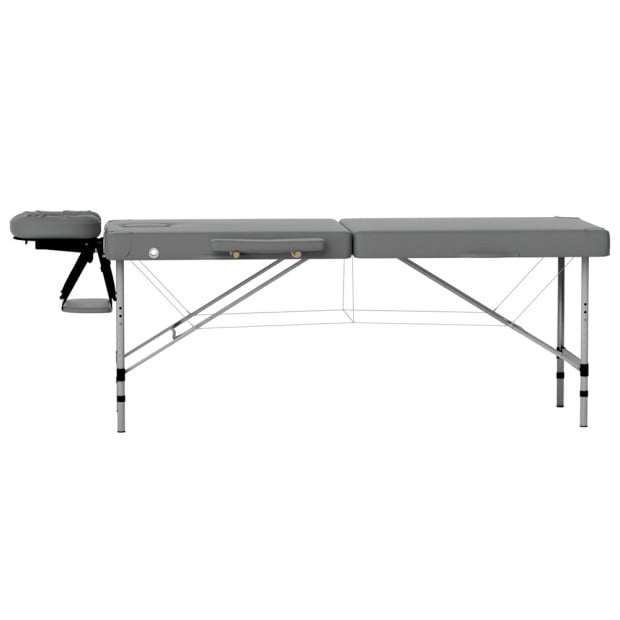 Massage Table Portable Aluminium 2 Fold Bed Beauty Therapy 55cm Image 3