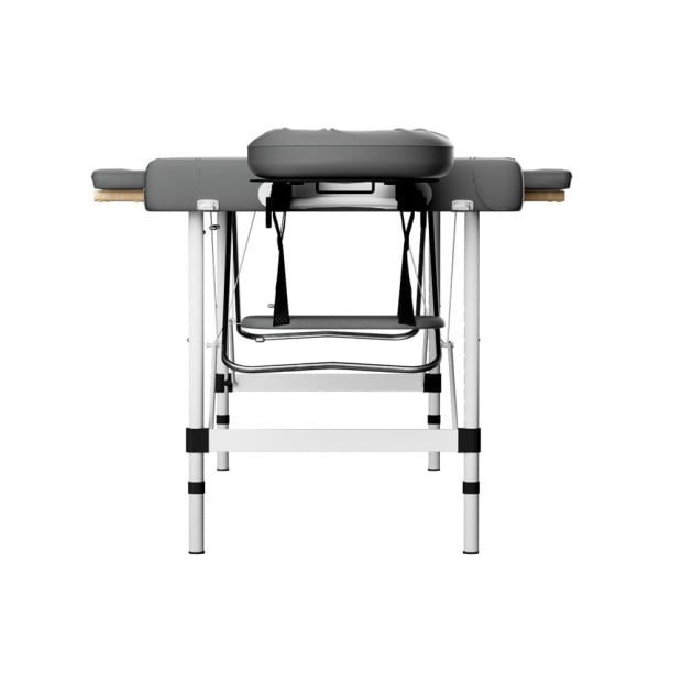 Massage Table Portable Aluminium 2 Fold Bed Beauty Therapy 55cm Image 4