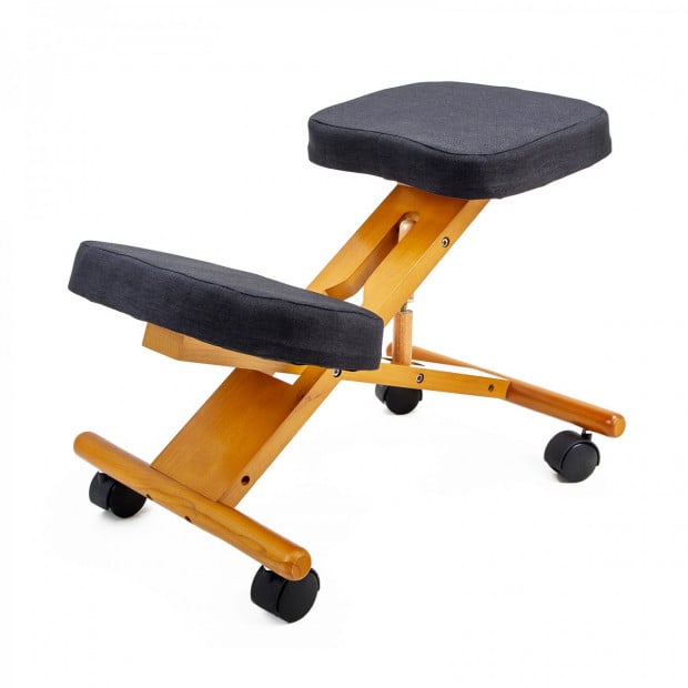 Ergonomic Kneeling Chair - BLACK Image 2