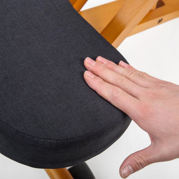 Ergonomic Kneeling Chair - BLACK Image 3