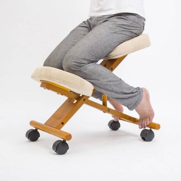 Ergonomic Kneeling Chair - WHITE