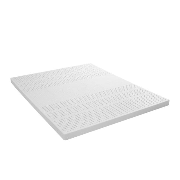 Latex Mattress Topper Double 7 Zone Removable Cover 5cm Image 2