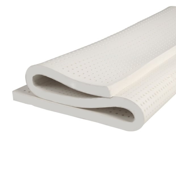 Latex Mattress Topper Double 7 Zone Removable Cover 5cm Image 6