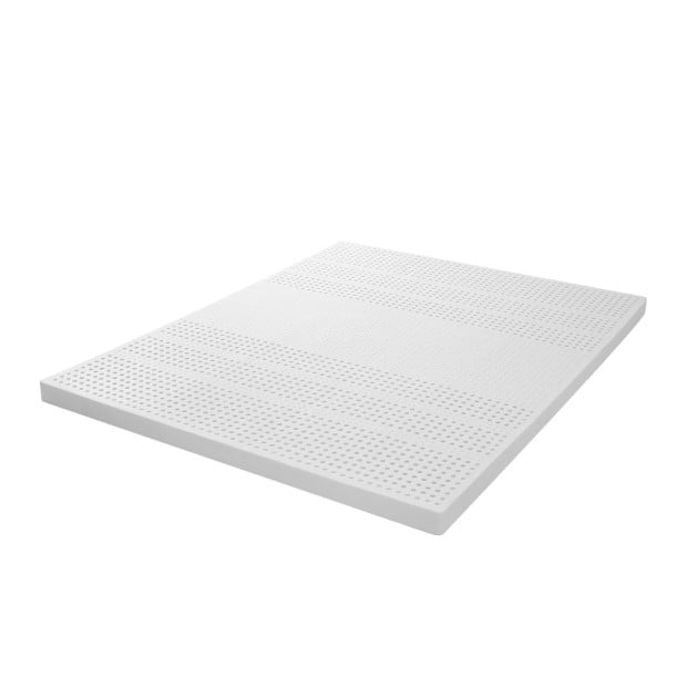 Latex Mattress Topper Double 7 Zone Removable Cover 5cm