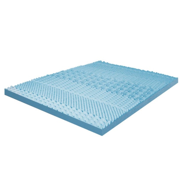 7-Zone Cool Gel Mattress Topper Memory Foam Removable Cover 8CM Double