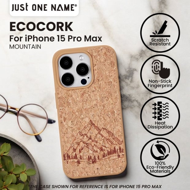 The EcoCork Case for iPhone 15 Pro Max - Mountain