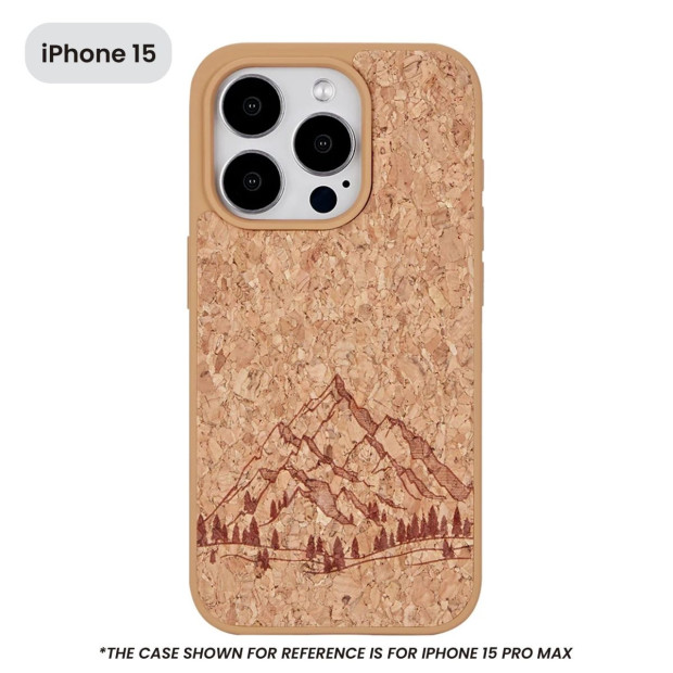 The EcoCork Case for iPhone 15 - Mountain Image 2