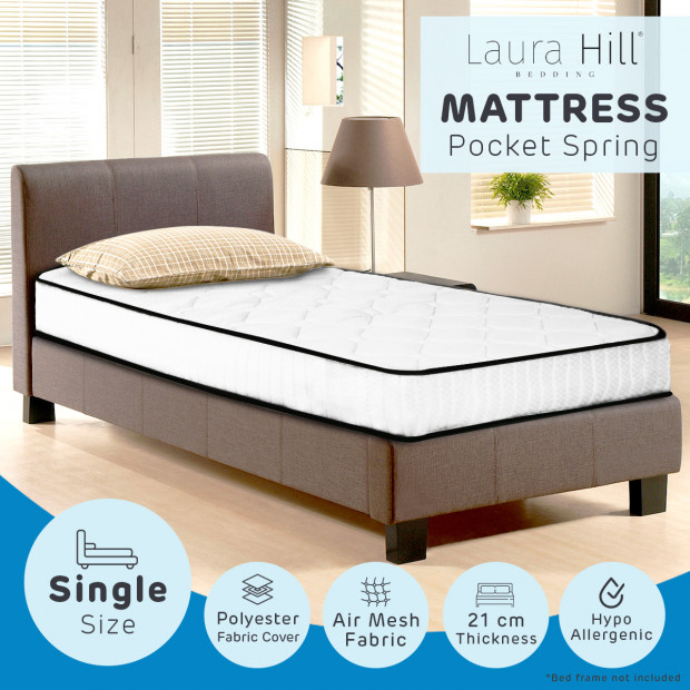 Laura Hill Pocket Spring Mattress - King Single