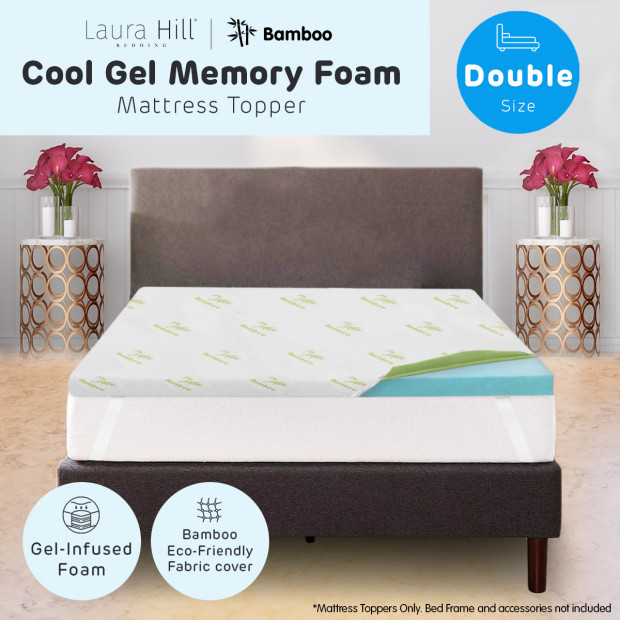Cool GEL Memory Foam Mattress Topper - Double Image 9