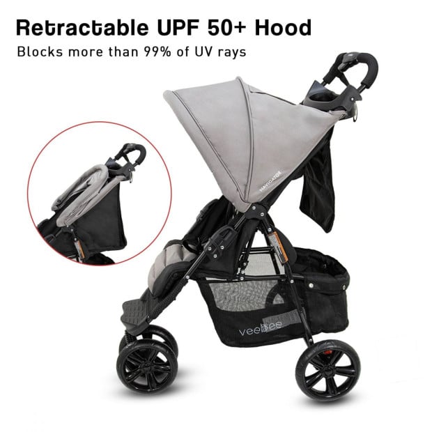 Veebee 3-Wheel Navigator Stroller - Fauna Image 3