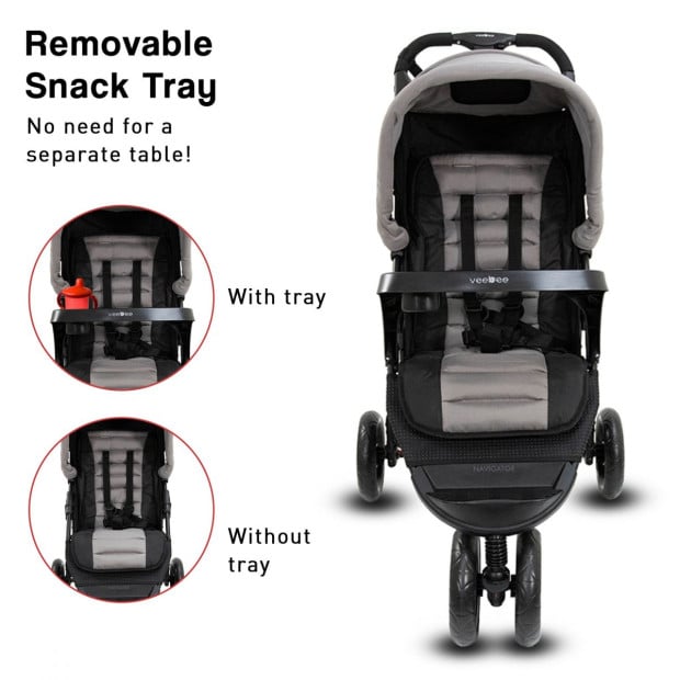 Veebee 3-Wheel Navigator Stroller - Fauna Image 4
