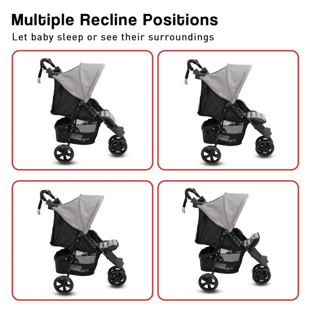 Veebee 3-Wheel Navigator Stroller - Fauna Image 5
