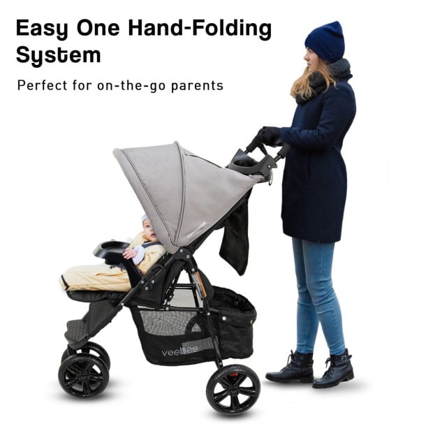 Veebee 3-Wheel Navigator Stroller - Fauna Image 6