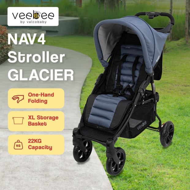 Veebee NAV 4 Stroller - Glacier Image 12