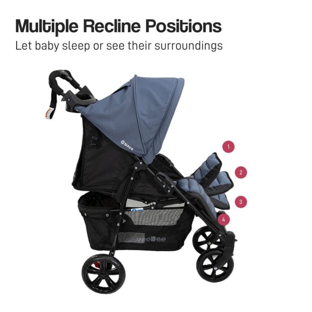 Veebee NAV 4 Stroller - Glacier Image 9