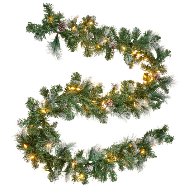 National Tree Company 274cm Prelit Christmas Garland - Bayville Pine