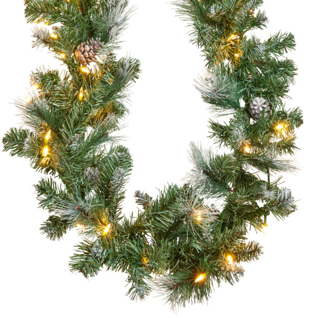 National Tree Company 274cm Prelit Christmas Garland - Bayville Pine Image 3