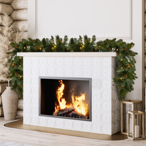 National Tree Company 274cm Prelit Christmas Garland - Bayville Pine Image 6