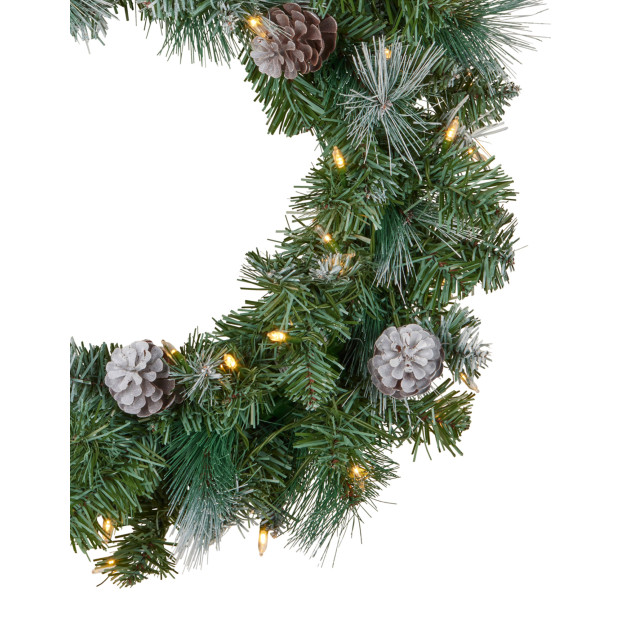 National Tree Company 61cm Bayville Pine Christmas Wreath Image 4