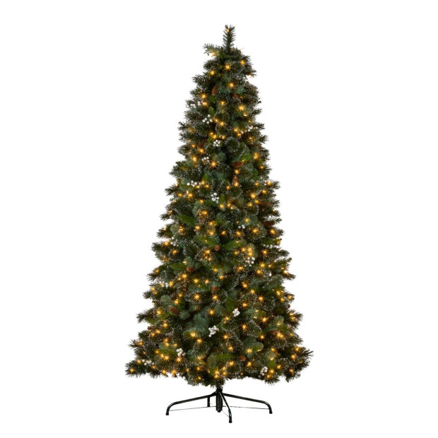 7.5ft Christmas Tree with Twinkle Lights Bryson Pine Image 2