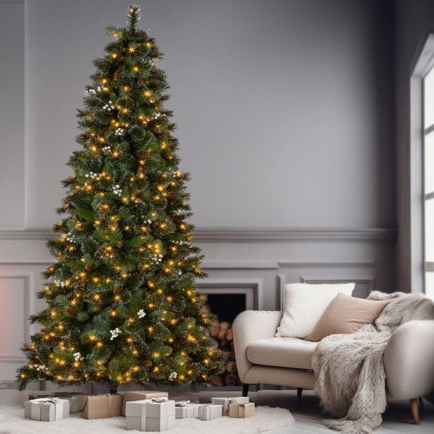 7.5ft Christmas Tree with Twinkle Lights Bryson Pine Image 8