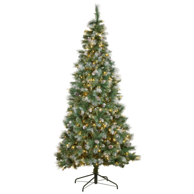 National Tree Company 2.3m Bayville Pine Slim Pre-Lit Christmas Tree