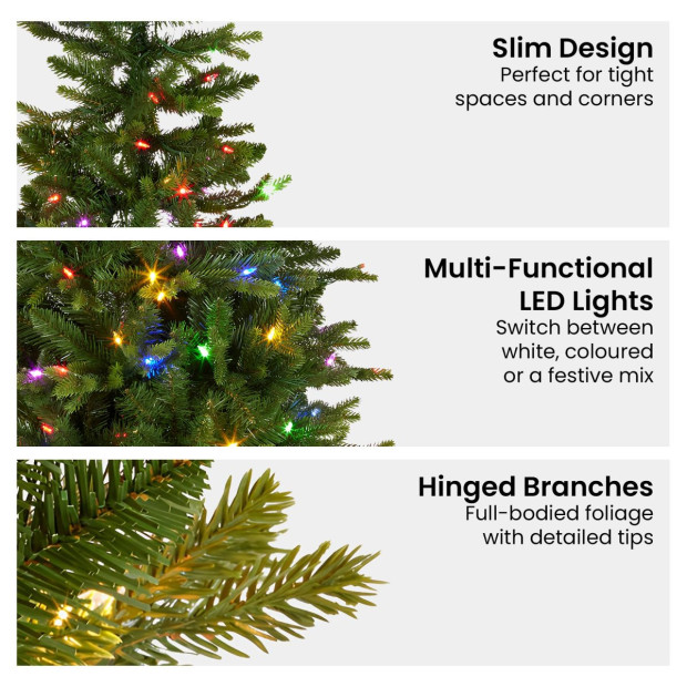 National Tree Company 6ft Slim Carrington Fir Christmas Tree Image 6