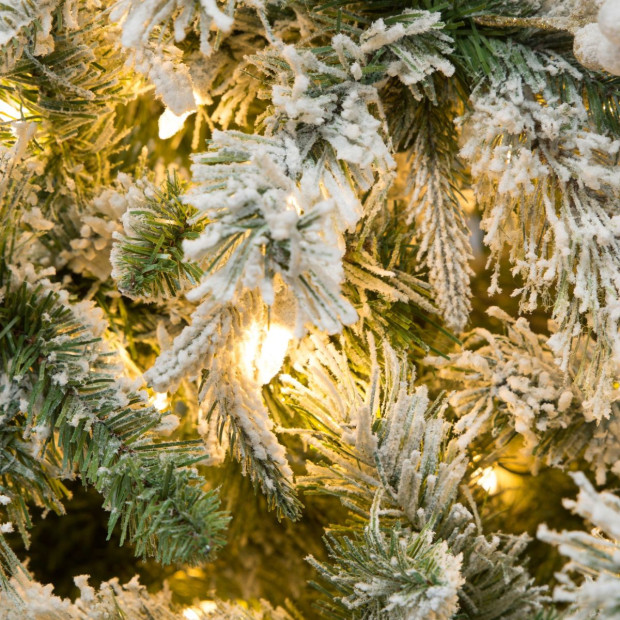 National Tree Company 1.8m Frosted Colonial Prelit Christmas Tree Image 6