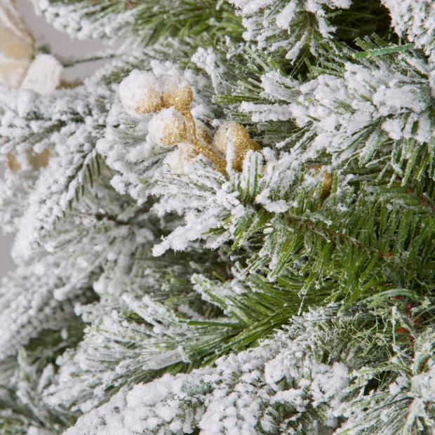 National Tree Company 2.3m Frosted Colonial Prelit Christmas Tree Image 5