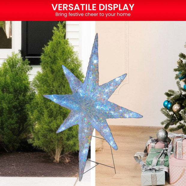 Christmas Display Star with Lights - 107cm Image 6