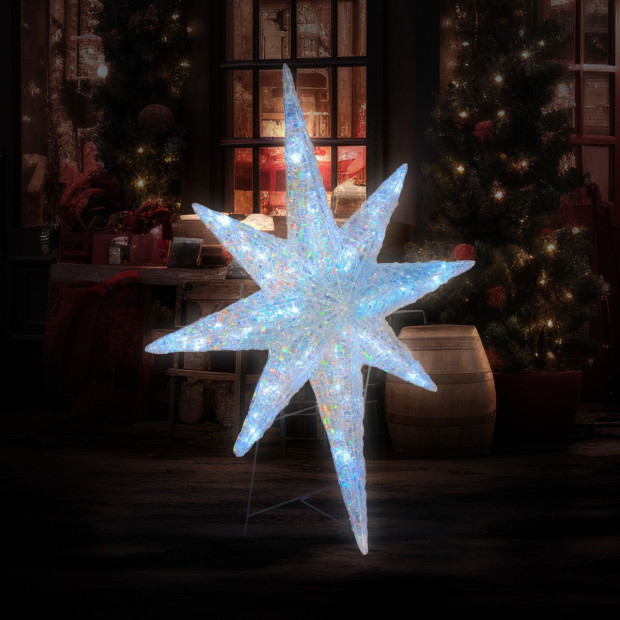 Christmas Display Star with Lights - 107cm Image 7
