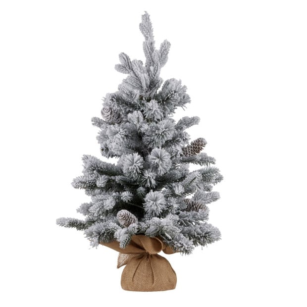 National Tree Company 61cm Snowy Dorchester Prelit Tabletop Christmas Tree Image 4