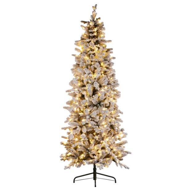 National Tree Company 7.5 ft Snowy Dorchester Pencil Christmas Tree Image 2