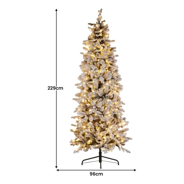 National Tree Company 7.5 ft Snowy Dorchester Pencil Christmas Tree Image 3