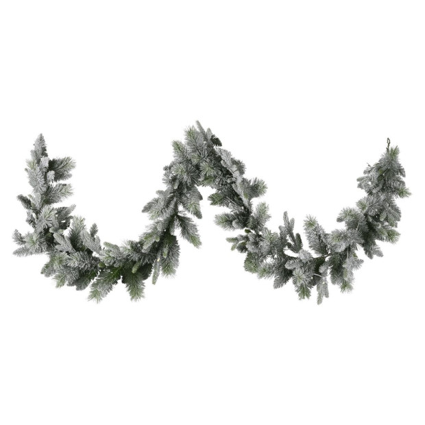 National Tree Company 274cm Battery-Operated Christmas Garland - Snowy Stamford Spruce Image 5