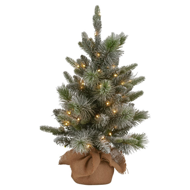 National Tree Company 61cm Battery-Operated Christmas Tree - Snowy Stamford Spruce Image 2