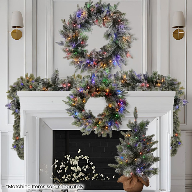 National Tree Company 61cm Battery-Operated Christmas Tree - Snowy Stamford Spruce Image 8