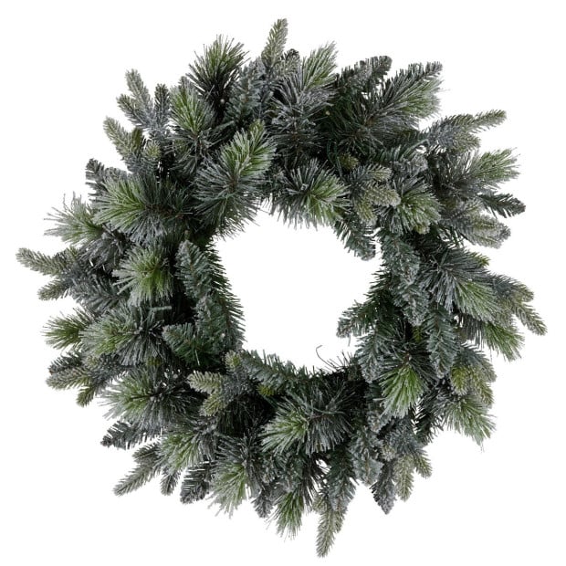 National Tree Company 61cm Battery-Operated Christmas Wreath - Snowy Stamford Spruce Image 5