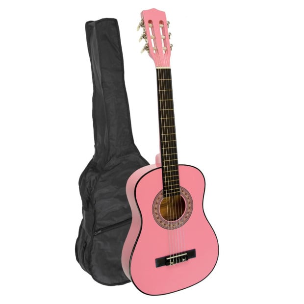Karrera 34in Acoustic Childrens Guitar - Pink Image 2