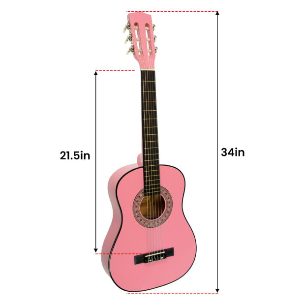 Karrera 34in Acoustic Childrens Guitar - Pink Image 3