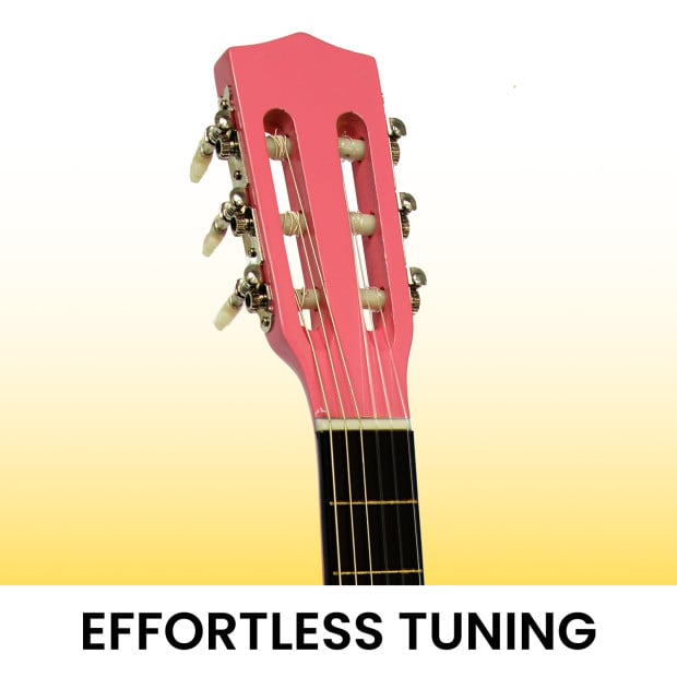 Karrera 34in Acoustic Childrens Guitar - Pink Image 8