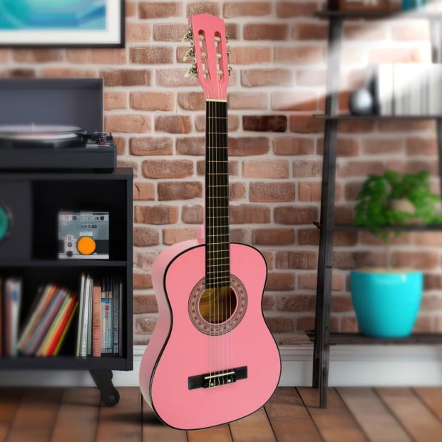 Karrera 34in Acoustic Childrens Guitar - Pink Image 6